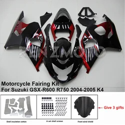 Para SUZUKI GSXR 600 750 04-05 K4 K5 carenado R/Z S4GA04 conjunto de motocicleta Kit de carrocería decoración placa protectora de plástico accesorios Shell