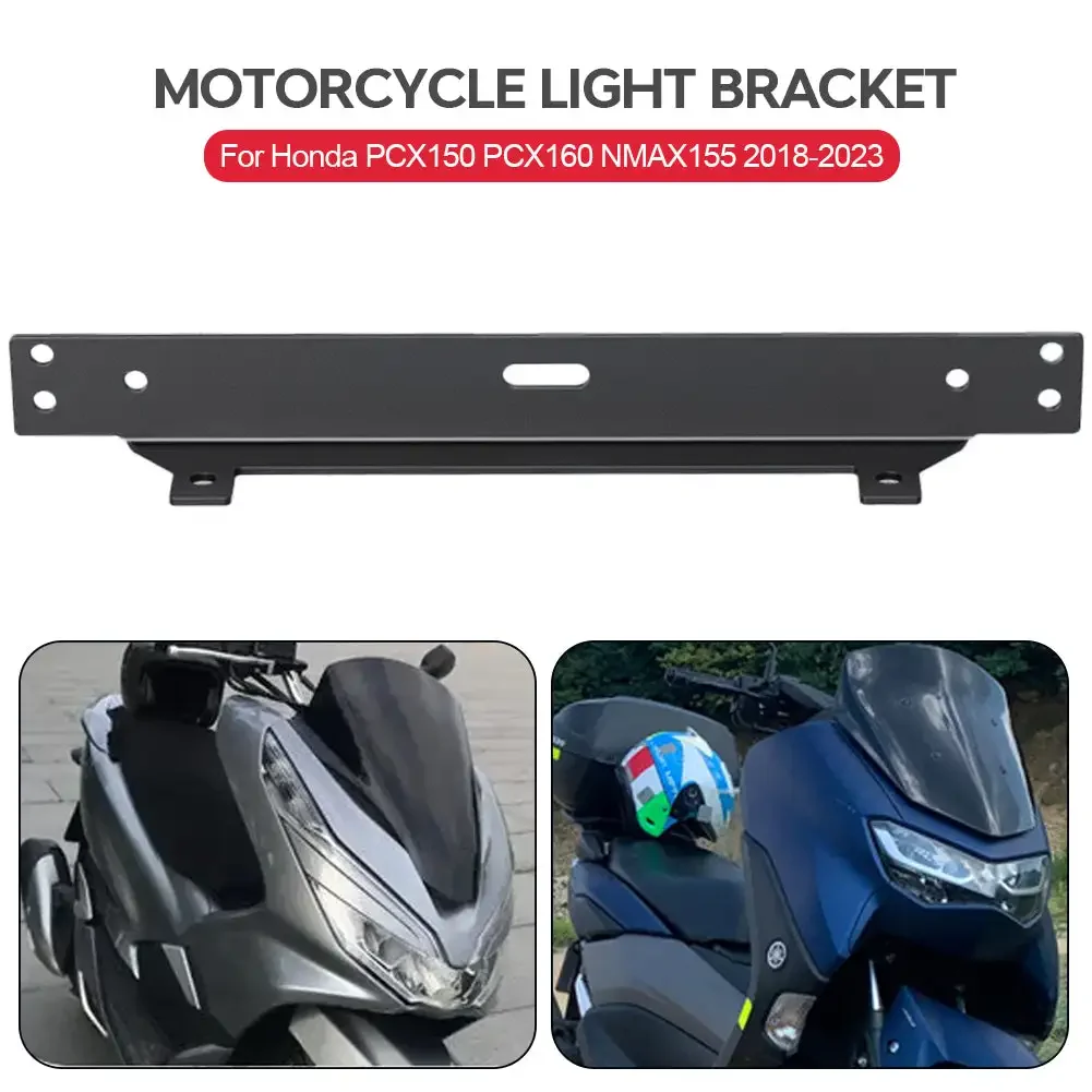 Motorcycle Spotlight Bracket Holder Sport Light Fog Light Mount For Honda PCX150 PCX160 NMAX155 2018-2023