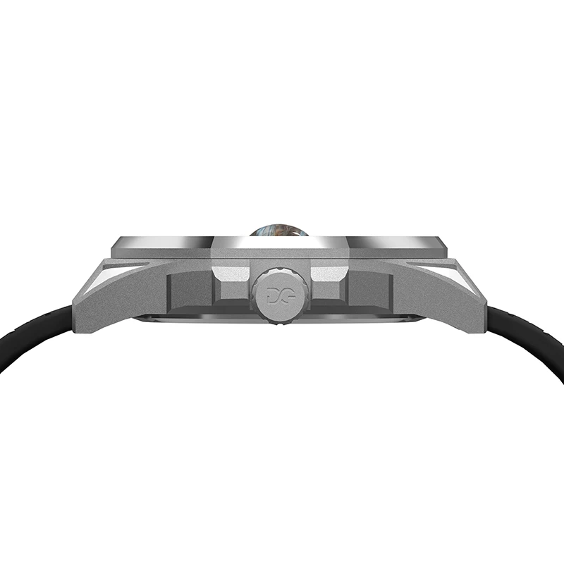 Daniel Gorman Gravity Series Jupiter Sport Herrenuhr, großes Gehäuse, Quarz-Silikonarmband, wasserdicht