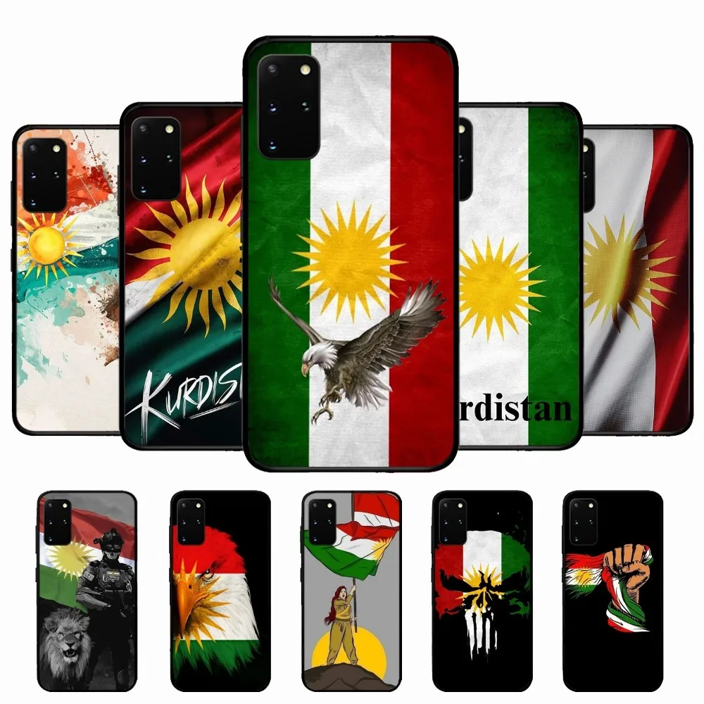 K-Kurdistan Flag Phone Case Silicone PC+TPU For Samsung S10 20 30 22 23 24 Plus Lite Ultra Cover