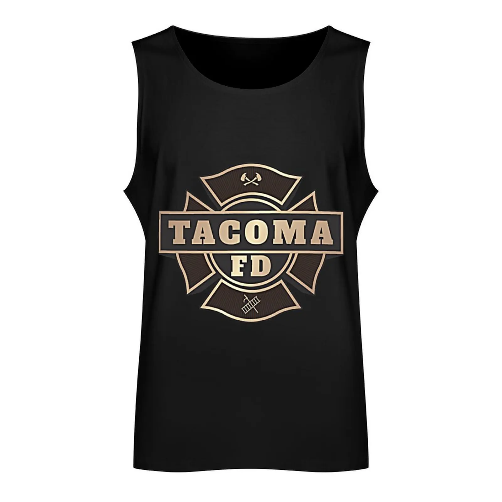 Tacoma FD Logo Tank Top Men's t-shirts t-shirts man Men's fitness t-shirt