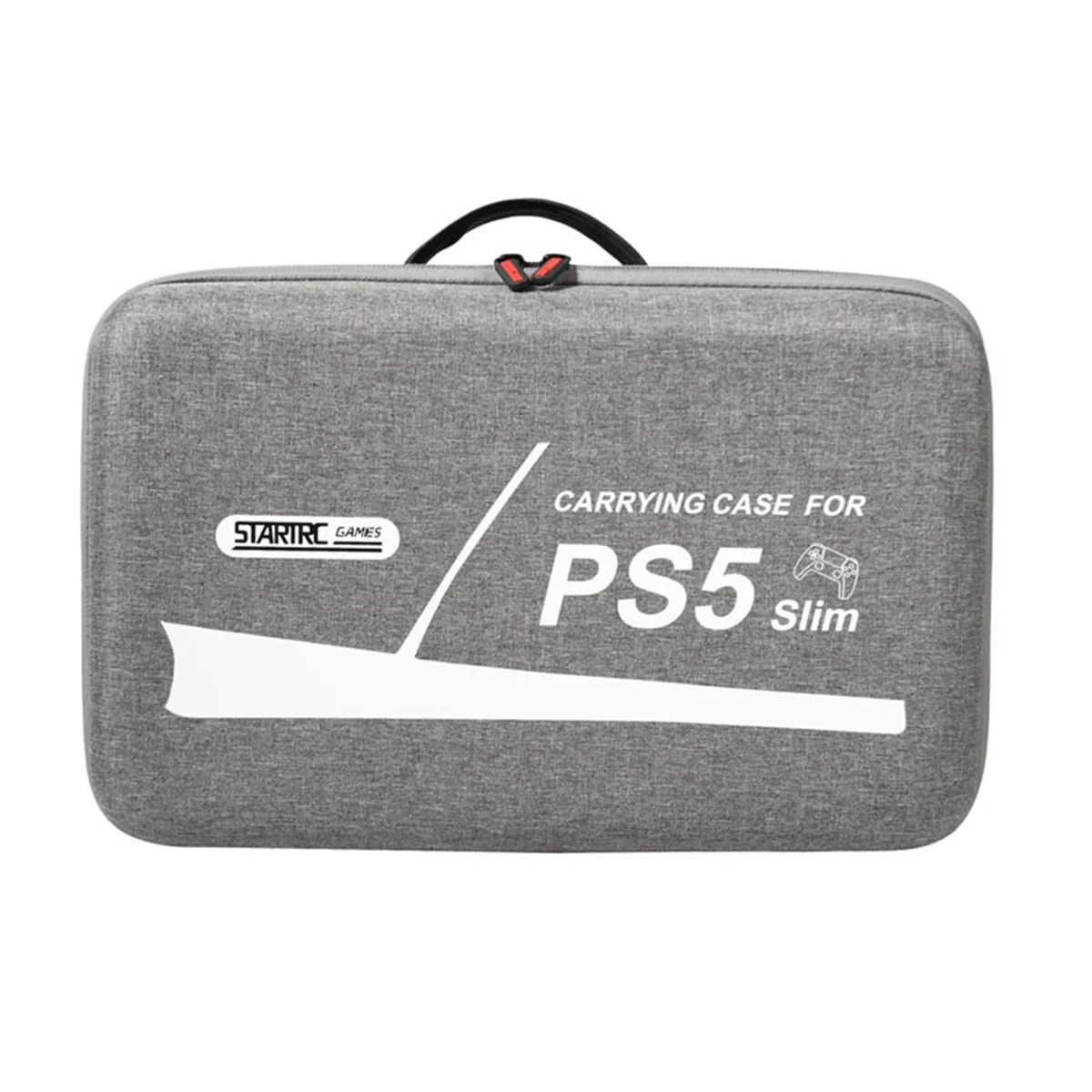 For Sony PS5 Slim Storage Bag Large Capacity Shockproof Travel Case with Shoulder Strap for PS5 Slim Console Controller