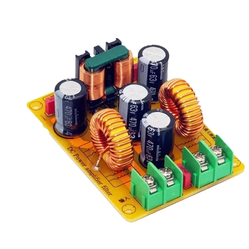 B27B EMC Hifi High Frequency Filter DC LC EMI Filter Board Low Pass Switching Power Supply Ripple Filtering 10A