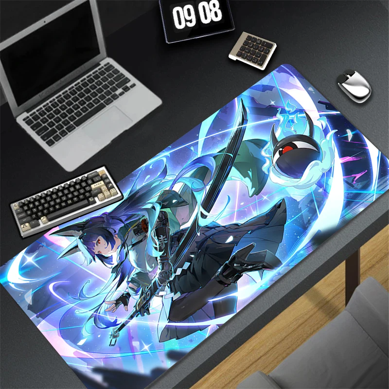 

Mouse Pad PC Anime Girl Hoshimi Miyabi Desktop Mouse Mat Laptop ZZZ Zenless Zone Zero Mousepad Kawaii Gamer Cabinet Keyboard Pad