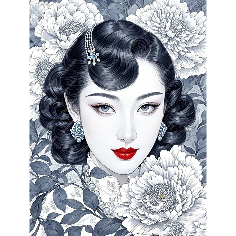 Three Ratels QHH45 Nostalgic Republic style beauty art Wall stickers for home decoration