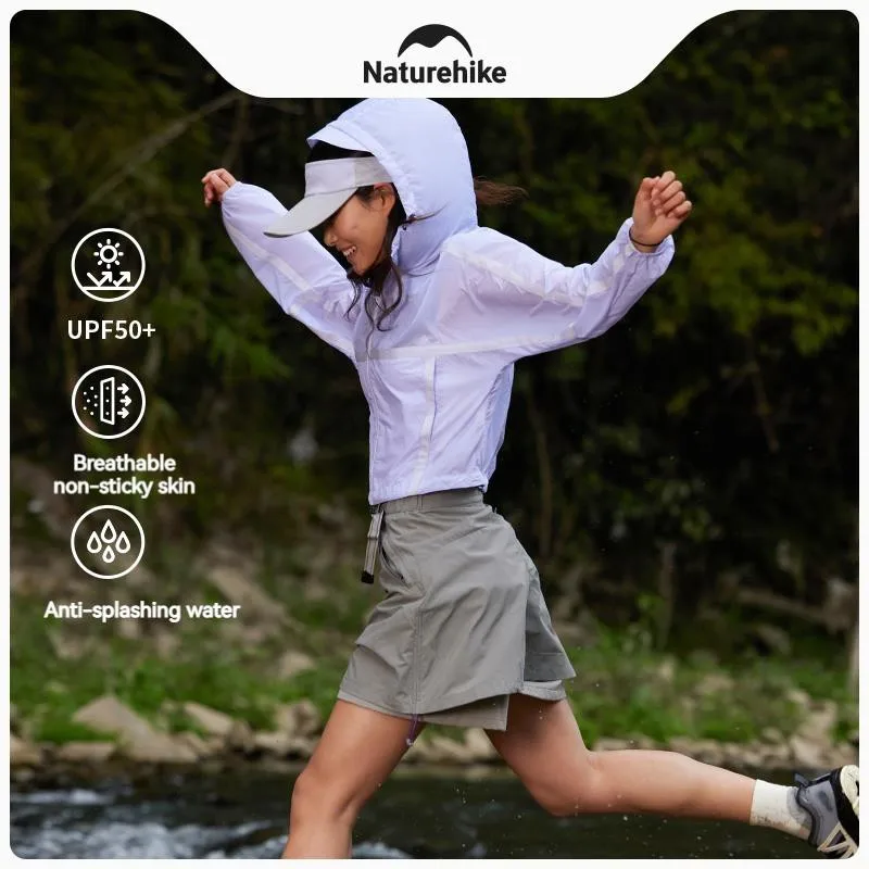 Imagem -05 - Naturehike-jaqueta de Proteção Solar Feminina Roupa Esportiva de Nylon Impermeável Caminhada ao ar Livre Secagem Rápida Protetor Solar de Verão 130g