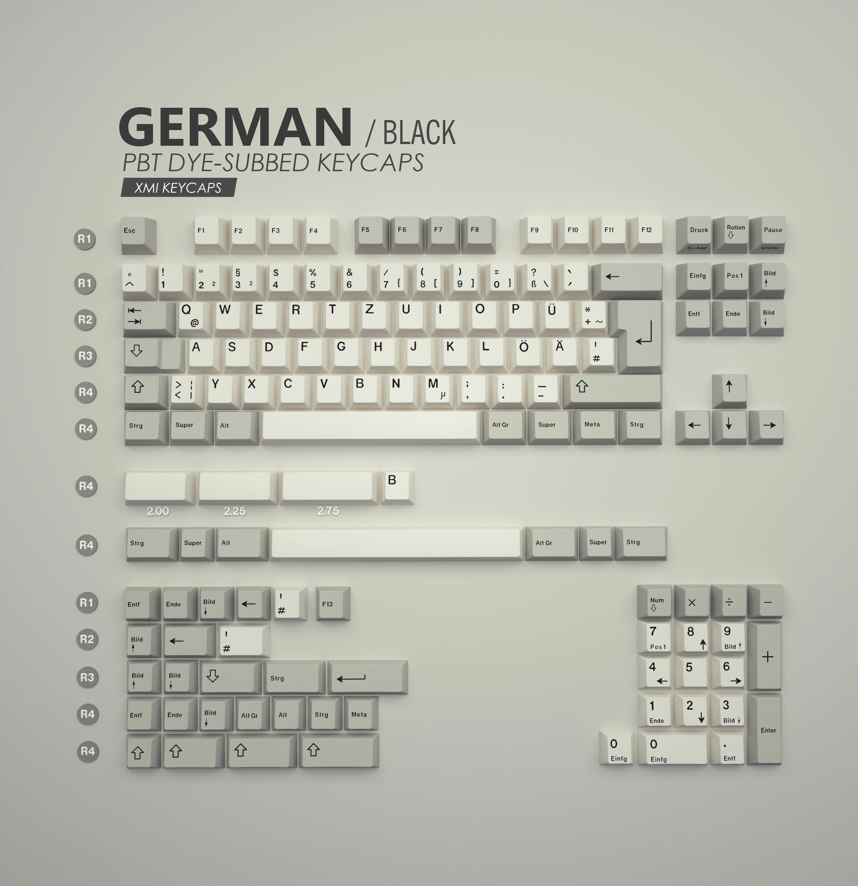 XMI Keycaps Mechanical Keyboard European Language Character French Spanish Serbia Slovenia Slavic Swedish Danish Keycaps DIY