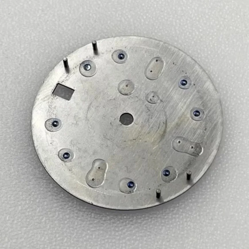 NH34 Dial 28.5mm GMT Dial White Black BGW9 Blue and Green Luminous Fit NH34/NH35/NH36 Movement Watch Accessories