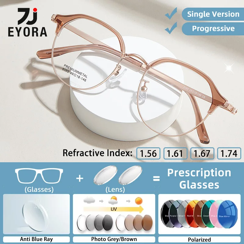 EYORA Currents, очки для чтения из сплава с тонким лицом