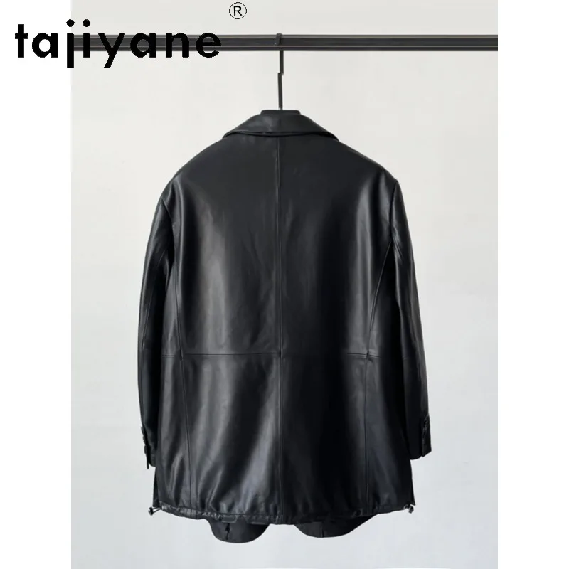 TAJIYANE Genuine Leather Jacket Women Coats Korean Blazer Mujer Mid-length Sheepskin Jackets for Woman Loose Jackets Дубленка