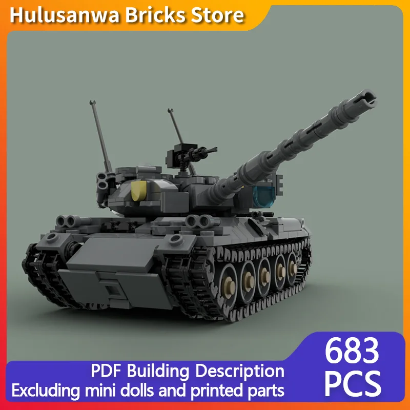نوع 74 MBT الدبابات العسكرية الحديثة نموذج MOC قوالب بناء معدات الحرب وحدات التكنولوجيا الهدايا عطلة تجميع ألعاب أطفال