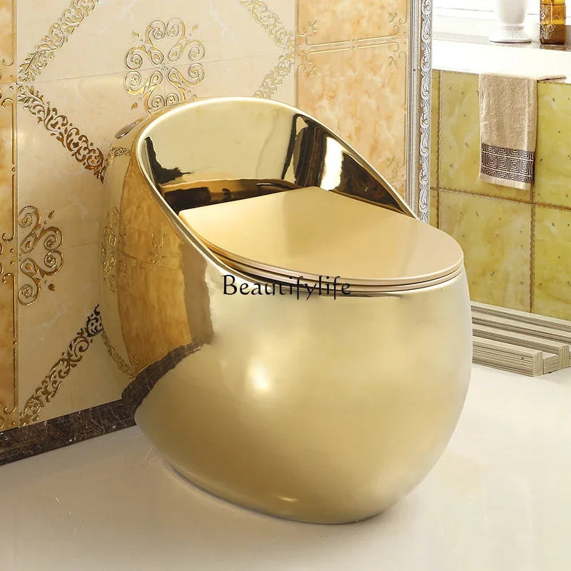 

FG17*European-style golden egg-shaped toilet small toilet