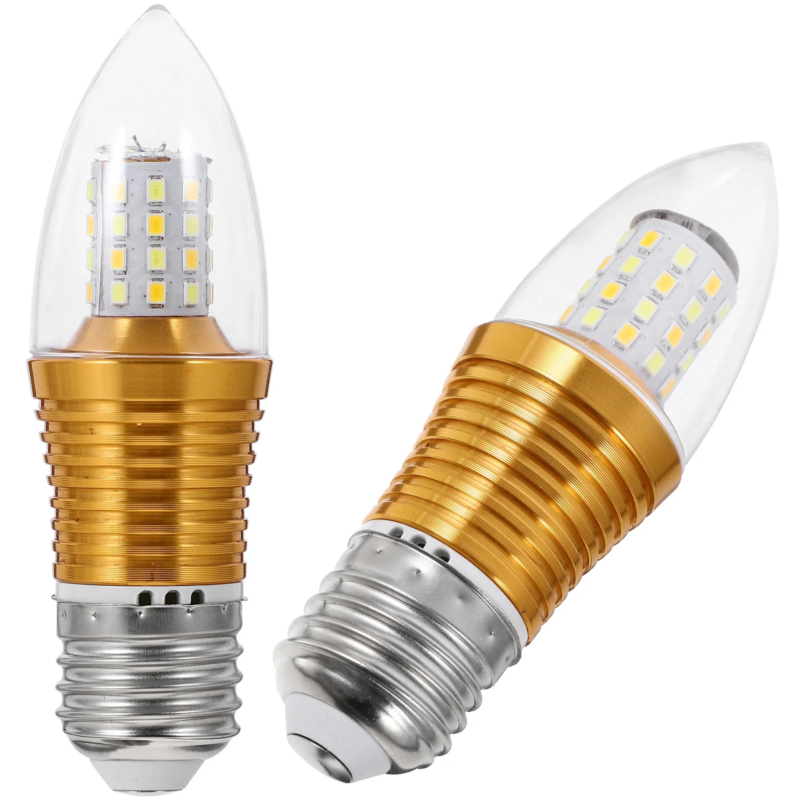 

2Pcs Smart LED Light Bulb Three Color Dimming Small Screw Bulb Multi-Purpose for Table Floor Wall Lamps