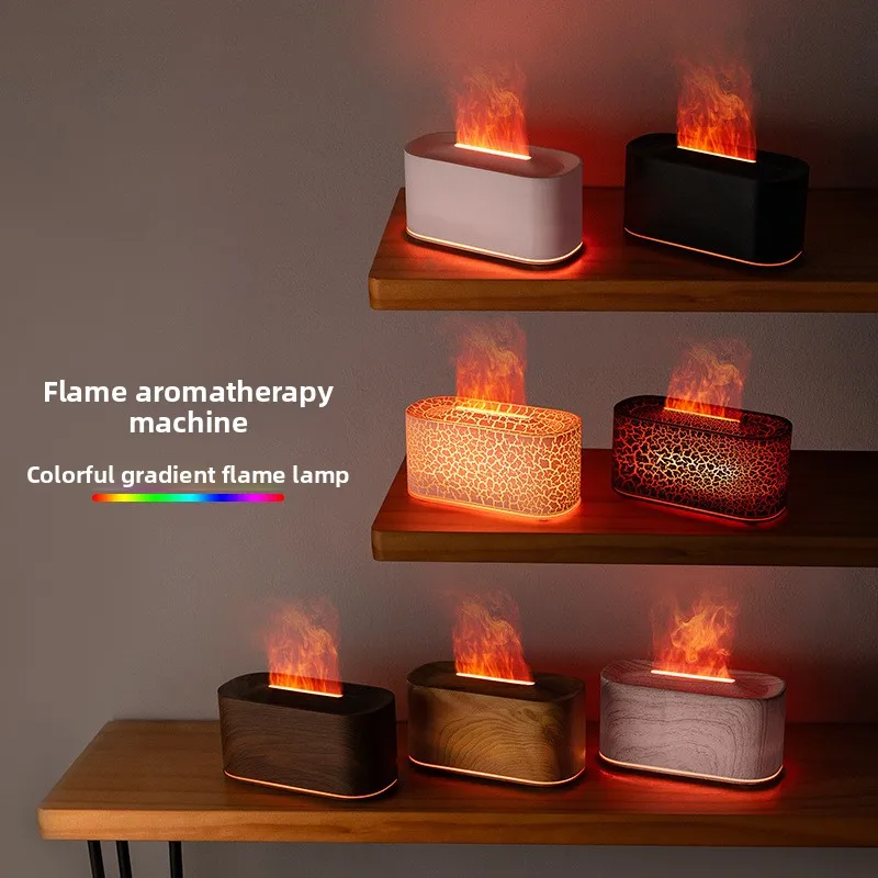 

Simulated flame aromatherapy machine Home desktop automatic fragrance machine Colorful ambient light