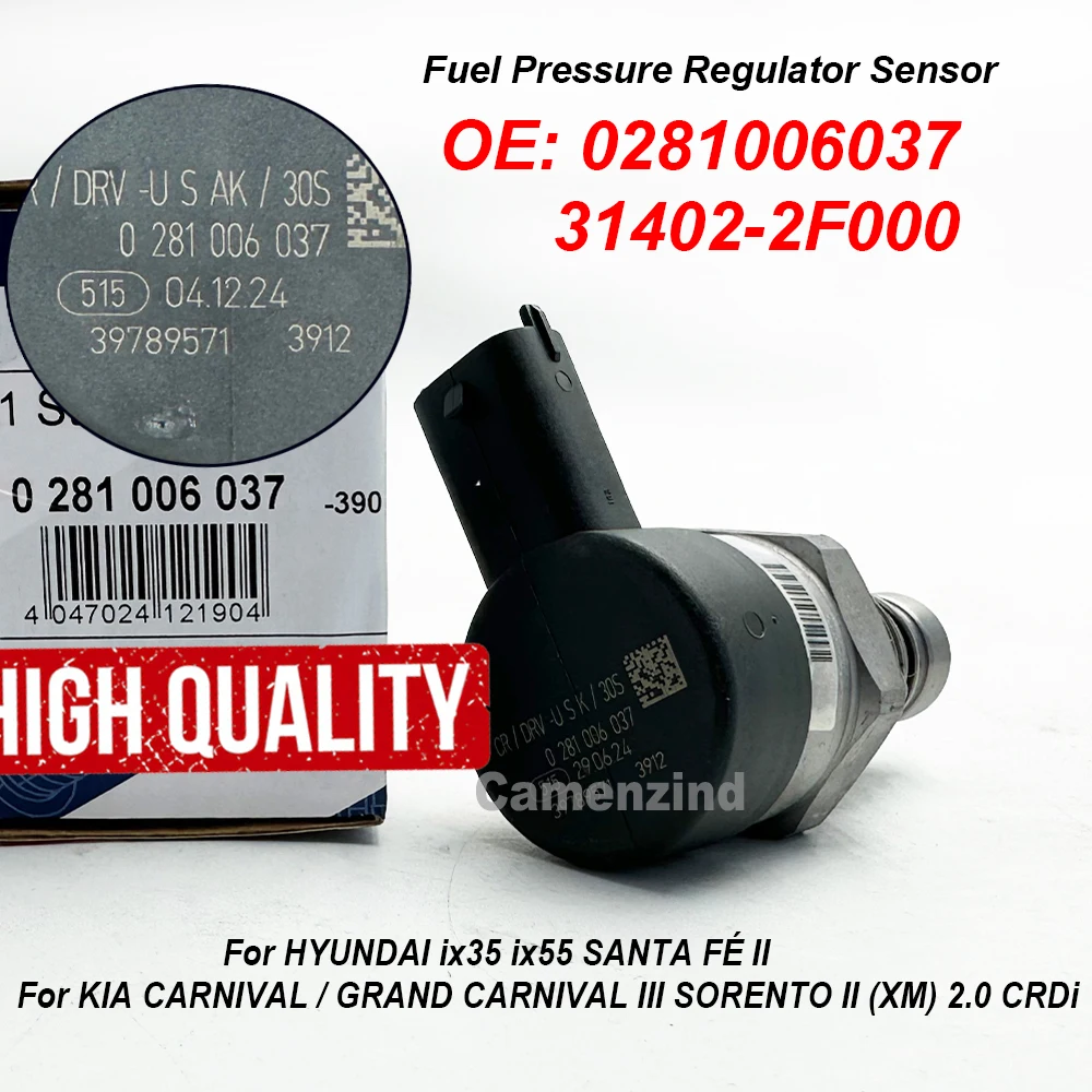 

Клапан регулятора давления топлива 0281006037 31402-2F000 314022F000 для Hyundai Santa Fe 2,2 CRDI для Kia Sorento 2,2 CRDI