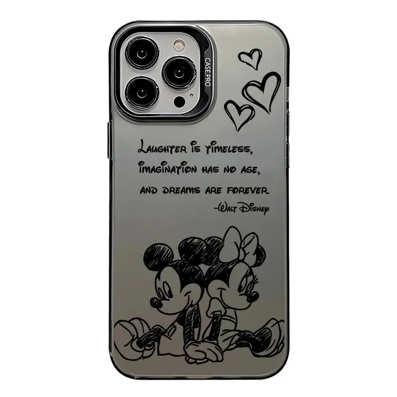 Disney Mickey Mouse Cute Phone Case for iPhone 11 Pro Max 14 Pro 13 12 Pro XS Max XR X 15 Plus 11 Pro Shockproof Soft Cover