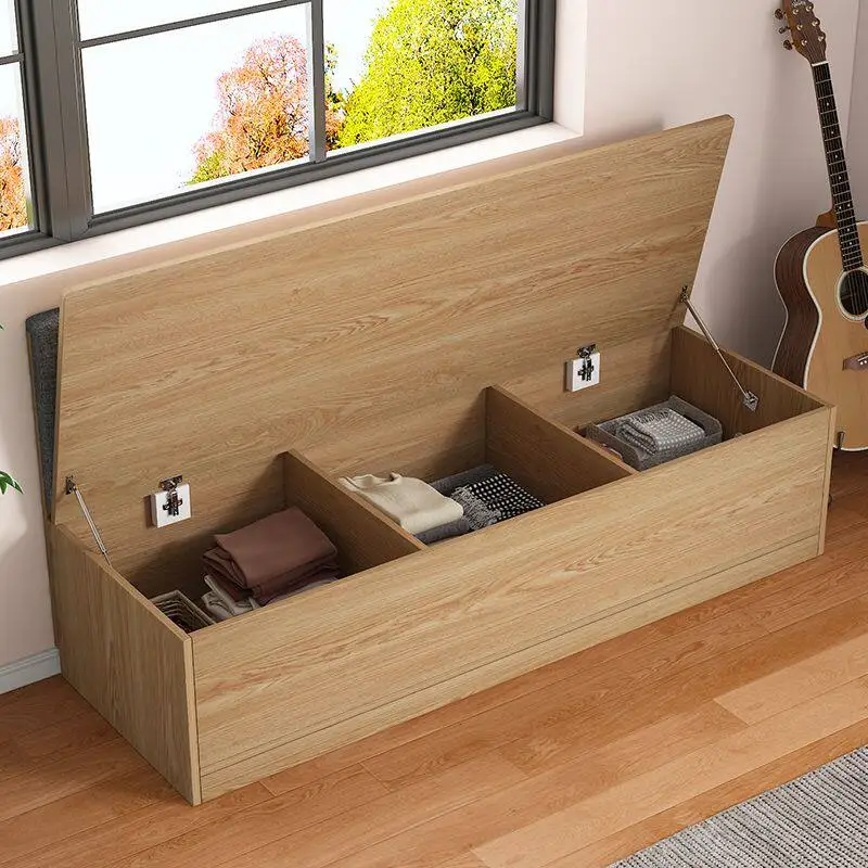 

Solid wood simple card seat sofa locker household dining table and chair small apartment card