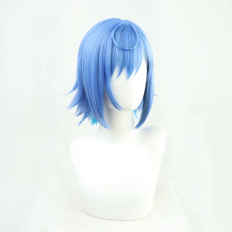 NIJISANJI Virtual YouTube Vtuber Chigusa Nishizono Cos Cosplay Wig Halloween Carnival Party Props Synthetic + Wig Cap