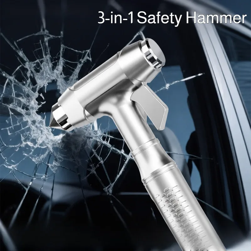 Car Safety Hammer with Seat Belt Cutter Emergency Escape Hammer Auto Window Breaker Rescue Life Saving Kit Survival Essential