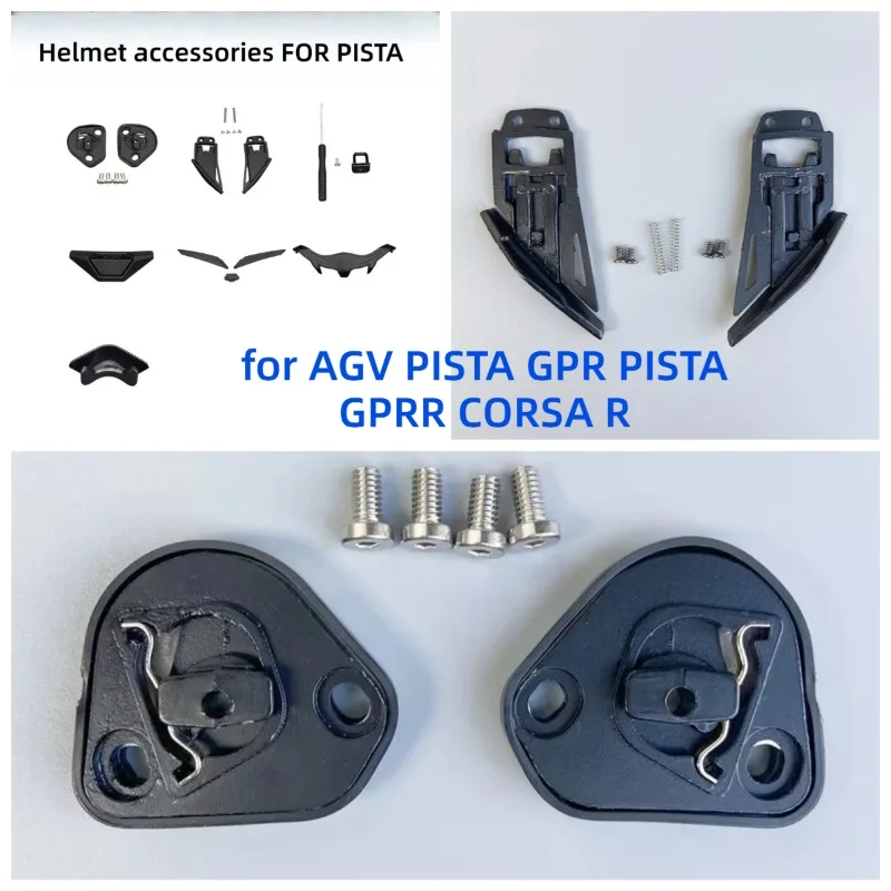 Helmet Visor Base Mechanism Visera Lock for AGV PISTA GPR PISTA GPRR CORSA R Moto Accessories Parts Viseira Capacete De
