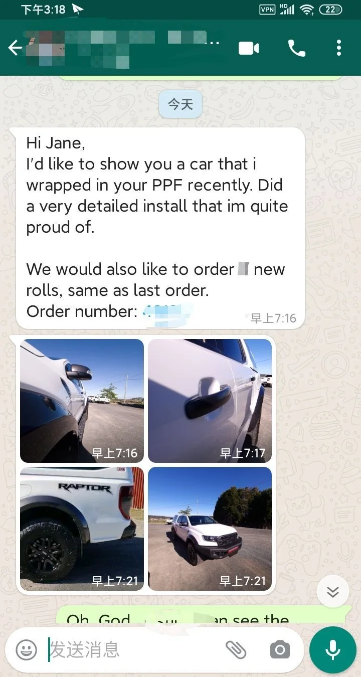 黄ばみ防止PPF自己修復性耐傷性光沢TPU PPF自動車塗装保護フィルム車体ラップ