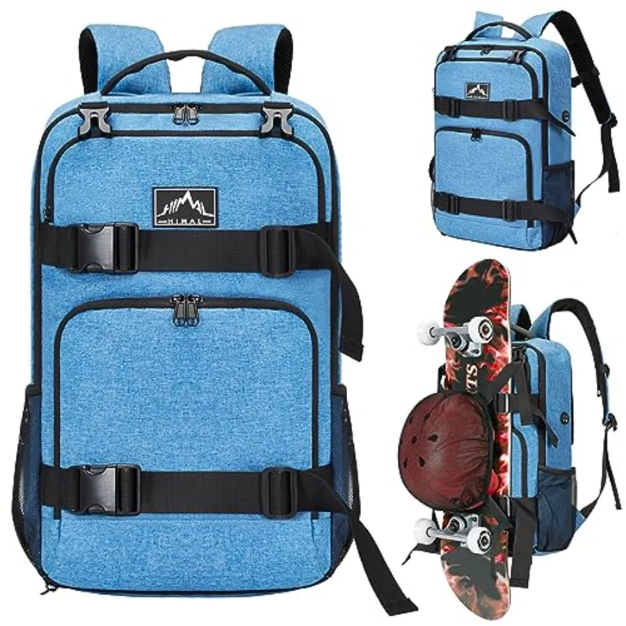 

Skateboard Backpack, Laptop Bag - Multi-Sport Design for Men and Women, Modern, Anti-Theft