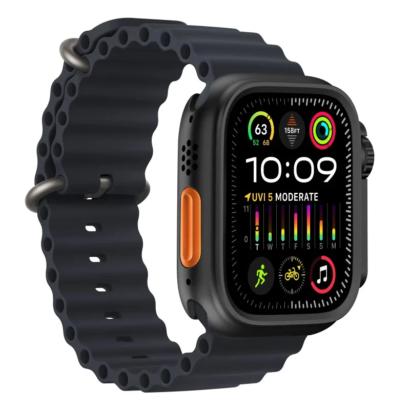 Zinc Alloy Case For Apple Watch 9 8 7 45mm Seconds Change to Ultra 2/3 49mm All-around Protection Shell For iWatch 6 5 4 SE 44mm