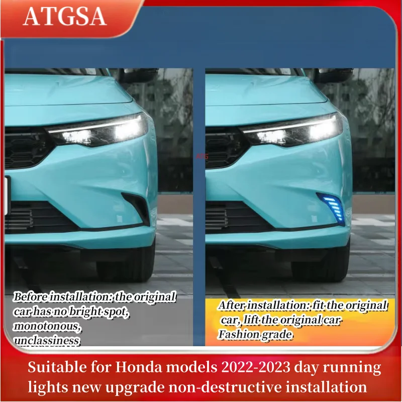 Suitable for Honda models 2022-2023 day running lights new upgrade non-destructive installation