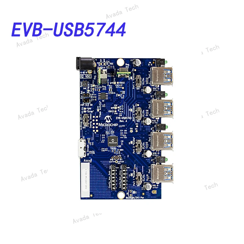 

Avada Tech EVB-USB5744 USB5744 USB 3.0 Hub Interface Evaluation Board