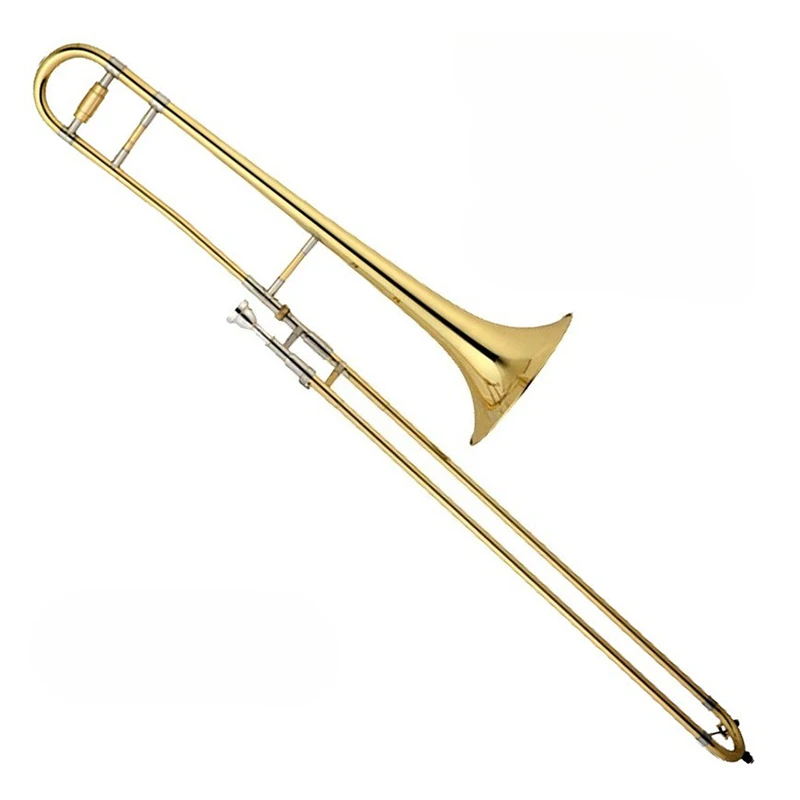 Alto Trombone B Flat Brass Trombones Lacquer Gold Brass Adults Trombone Professional Split-type Trombones Band Performance