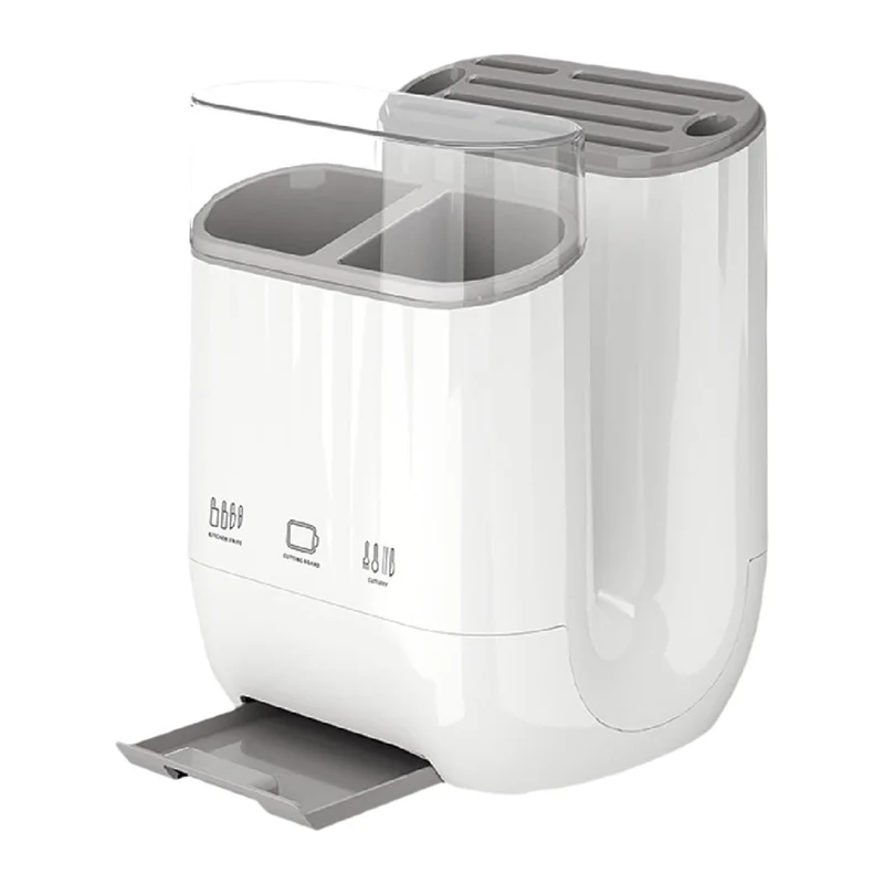 abxf-キッチンオーガナイザー-家庭用カトラリーまな板収納ラック-水切りトレー付き-カウンター上水切りキッチン用品チューブ