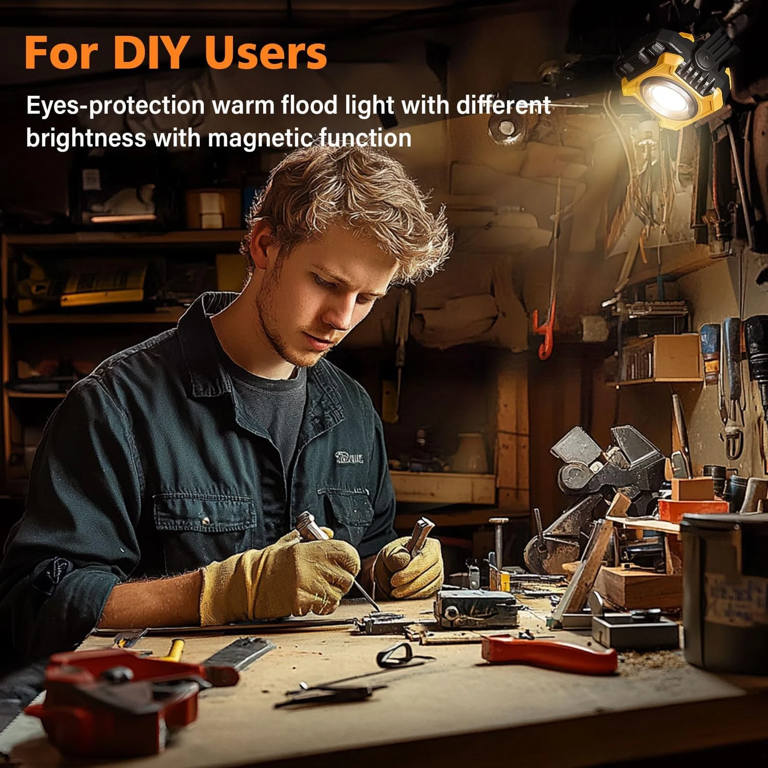 LiitoKala بطارية قوية مدمجة قابلة لإعادة الشحن LF-786 ضوء العمل TYPE-C شحن سريع #3