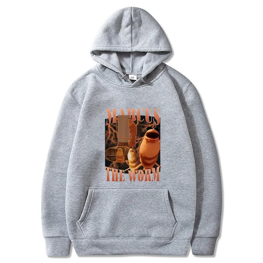 마커스 더 웜 재미있는 밈 후드티 나는 이 록 스웨트셔츠를 좋아하지 않는다 남성 여성 캐주얼 오버사이즈 후드티 남성 빈티지 풀오버