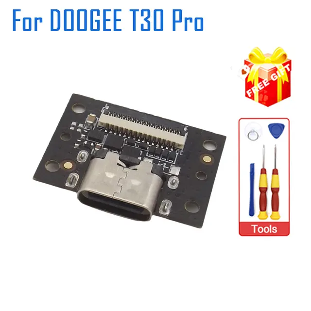 Nowa oryginalna płyta USB DOOGEE T30 Pro podstawa ładowania ładowanie TYPE-C części płyty portu dla tabletów DOOGEE T30 Pro