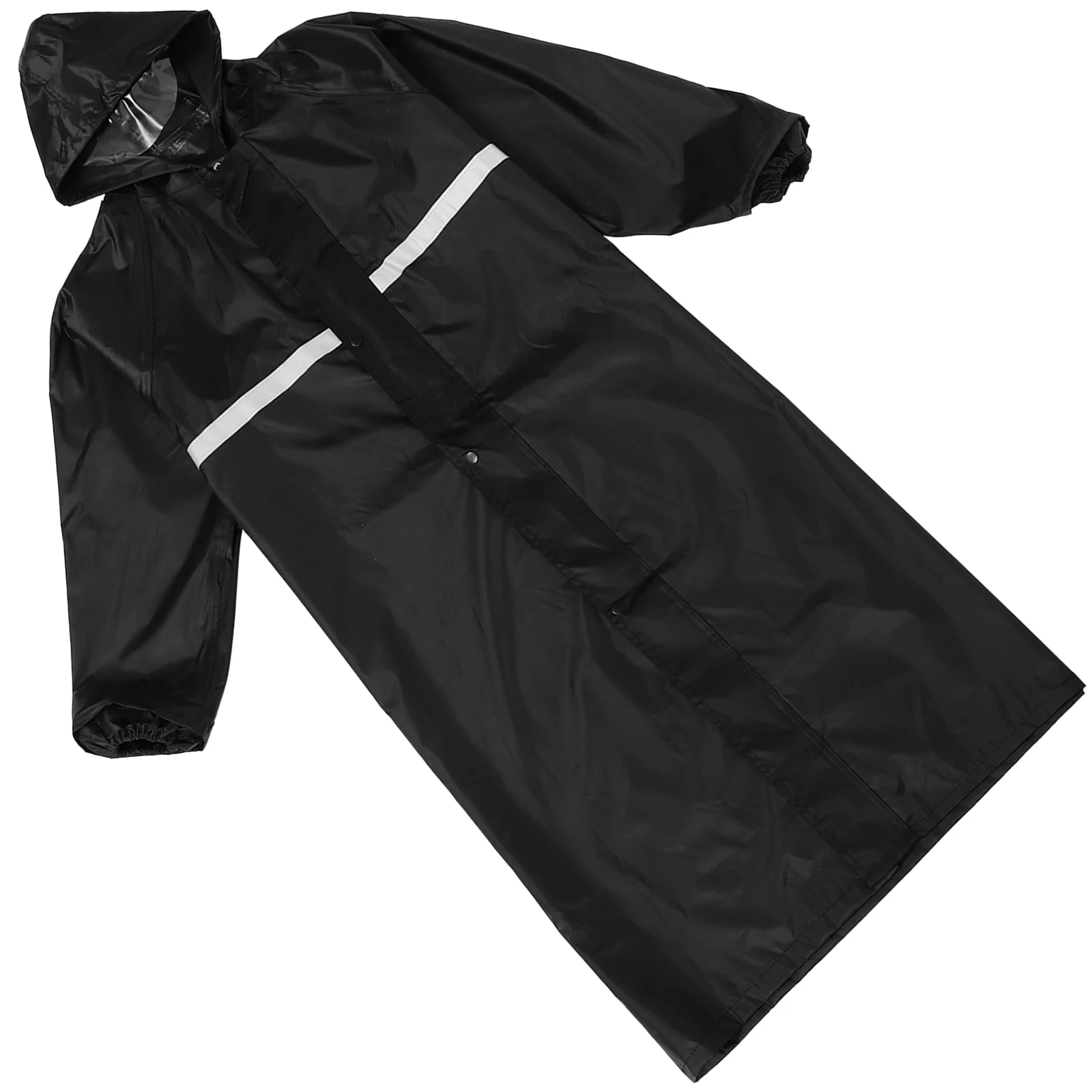 

Reflective Raincoat Black XXXXL Labor Insurance Coat Waterproof Raincoat Protect Wet Weather Unique Style
