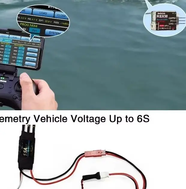 Radiolink New 8 Channels Mini Receiver R8XM 2.4GHz Integrated Telemetry Vehicle Voltage 4000 Meters Control & Telemetry Distance