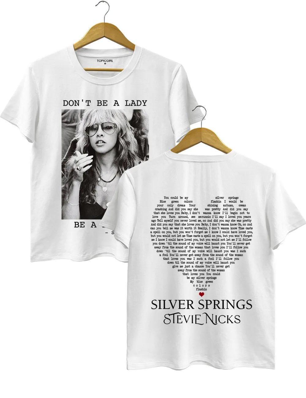 Don't Be A Lady Be A Legend Tee Ladies' Fashionable Round Neck Printed T-shirt