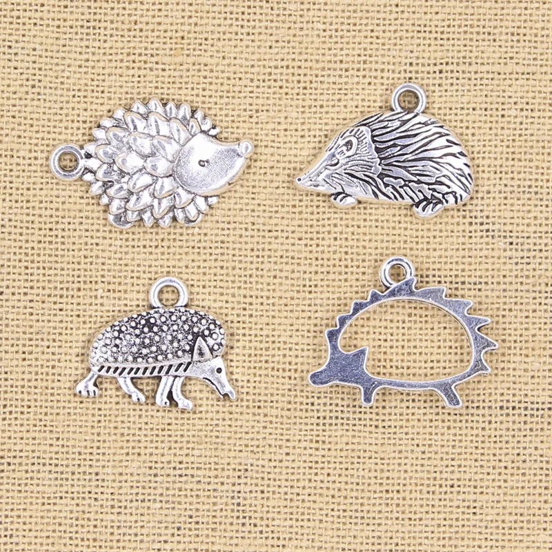 

Подвески в виде животного-ежака, античное серебро, цветные подвески, поделки своими руками, изготовление фурнитуры, тибетские украшения ручной работы