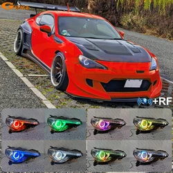 For Subaru BRZ Toyota GT 86 FT-86 Scion FRS Bluetooth App Hexagon Hex Multi Color RGB Led Angel Eyes Kit Halo Rings