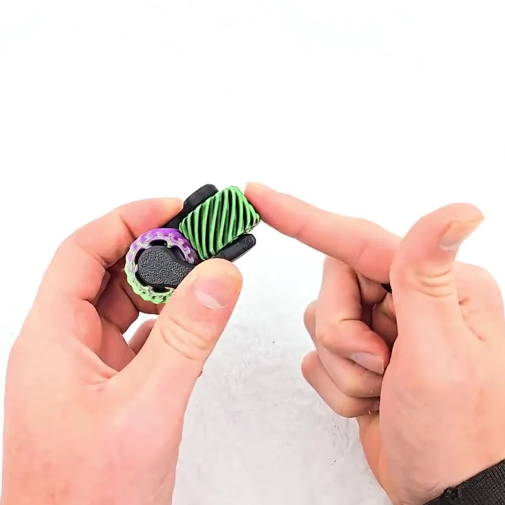 1PCS 3D Printed Fidget Spinner Fingertip Gear Mini Gyroscope Stress Relief Decompression Toy Gift for Adults Party Favors
