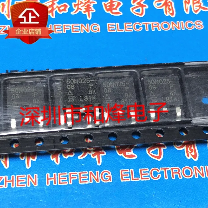 5-10 piezas 50N025-06P SUD50N025-06P TO-252 25V 78A nuevo y ORIGINAL en STOCK