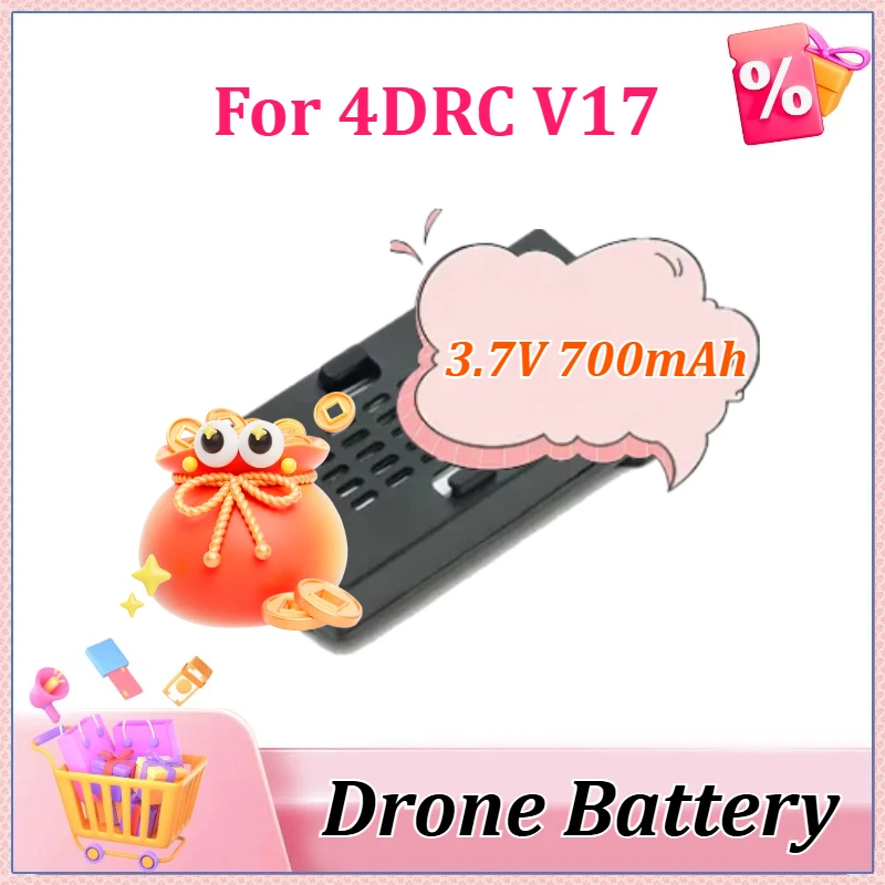 

New 3.7V 700mAh for 4DRC V17 RC Quadcopter Accessories Part High Quality Rechargeable Battery Replacement Drone Battery