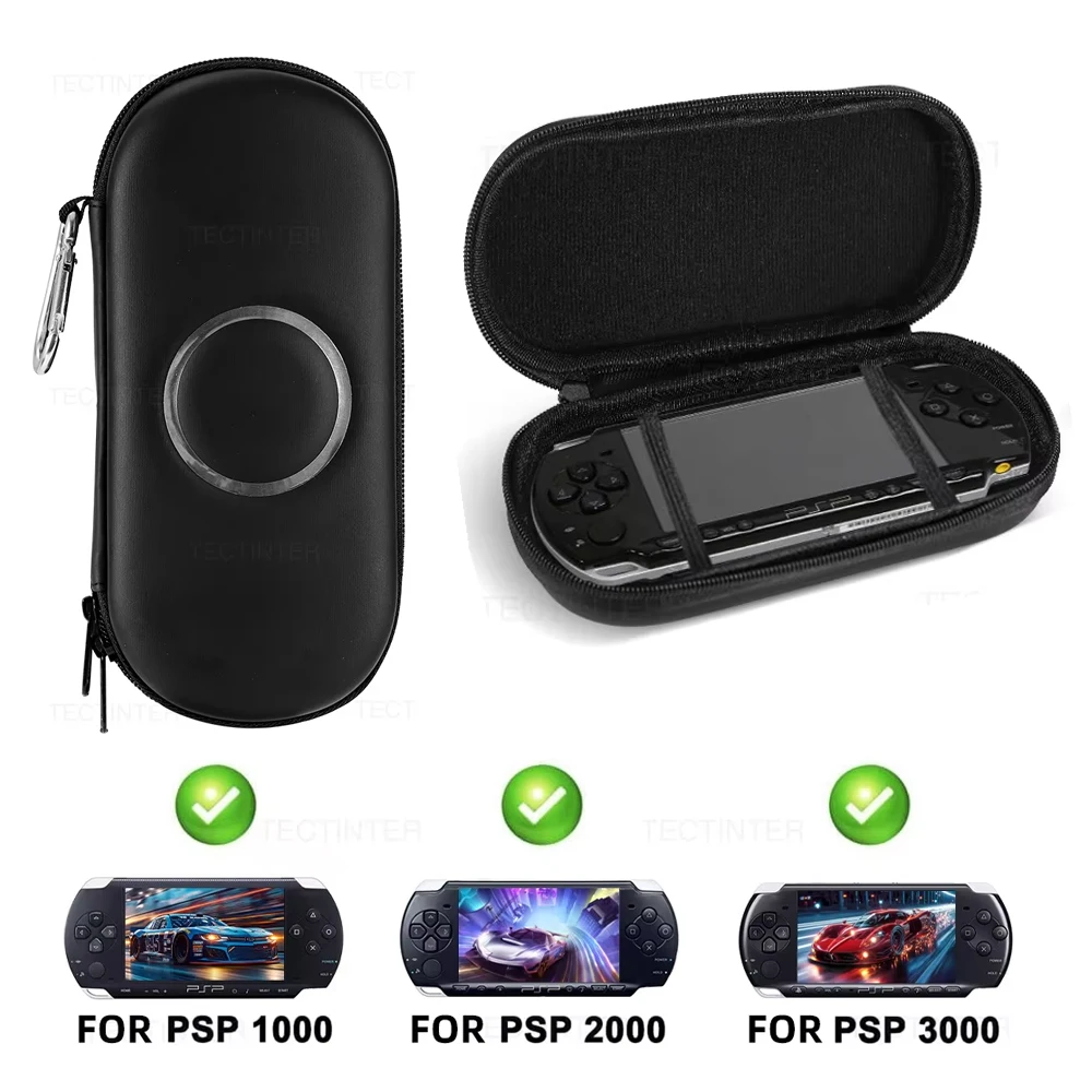 حقيبة حمل محمولة لسوني PSP 1000 2000 3000 وحدة تحكم ألعاب الحقيبة الصلب إيفا تخزين حقائب السفر الواقية الملحقات