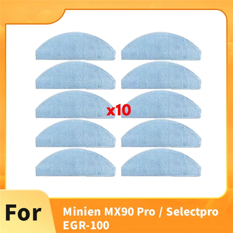 A05G-Para minien mx90 pro/selectpro EGR-100 acessórios para aspirador de pó-peças de reposição pano de limpeza 10 peças
