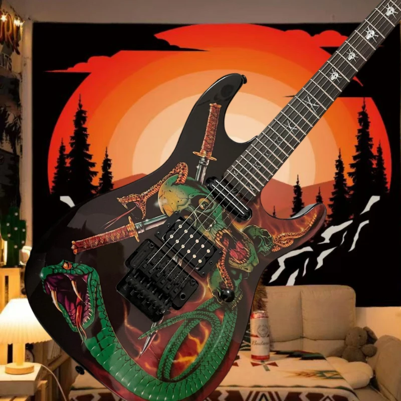 Electric Guitar Snake STS SH Pickup Rosewood Neck Limited Customization Solitary Item Mahogany Body Free Shipping