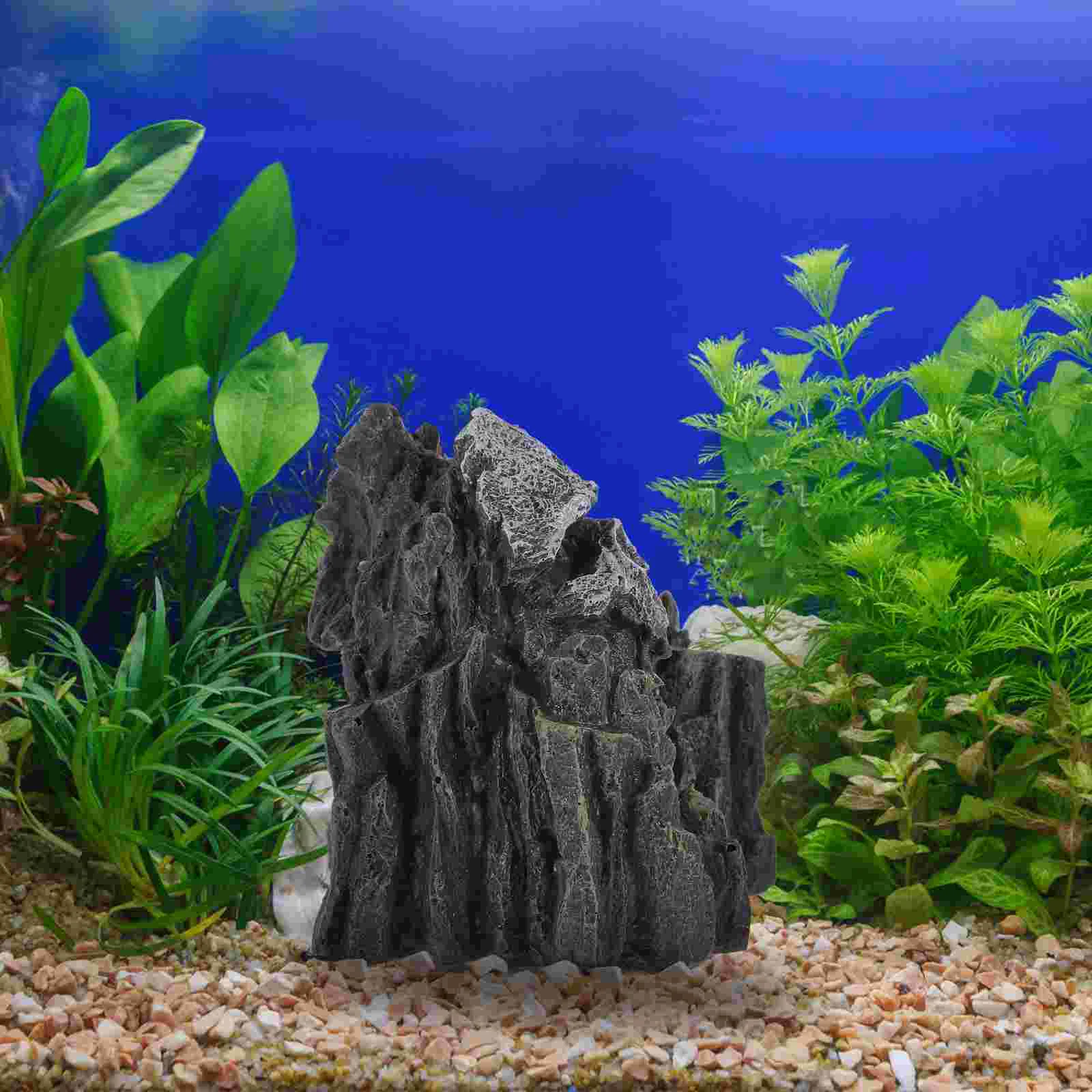 Fish Tank Layout Aquarium Decor Artificial Cave Hideout Model Underwater Landscaping Cave