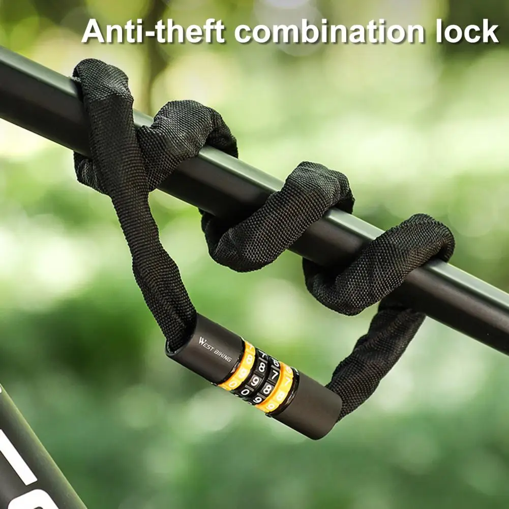 دراجة عملية قفل بكلمة مرور أسلاك الفولاذ خفيفة الوزن دراجة أطفال قفل مقاوم للماء دراجة الصلب الكابلات قفل برمز #4