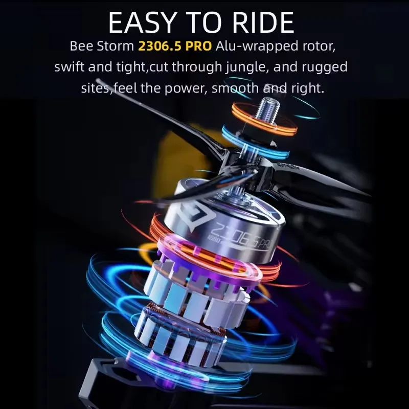 SpeedyBee BeeStorm 2306.5 PRO 1880KV moteur sans balais 12N14P FPV moteur pour Mario5 FPV course Freestyle quadrirotor Drone pièces RC