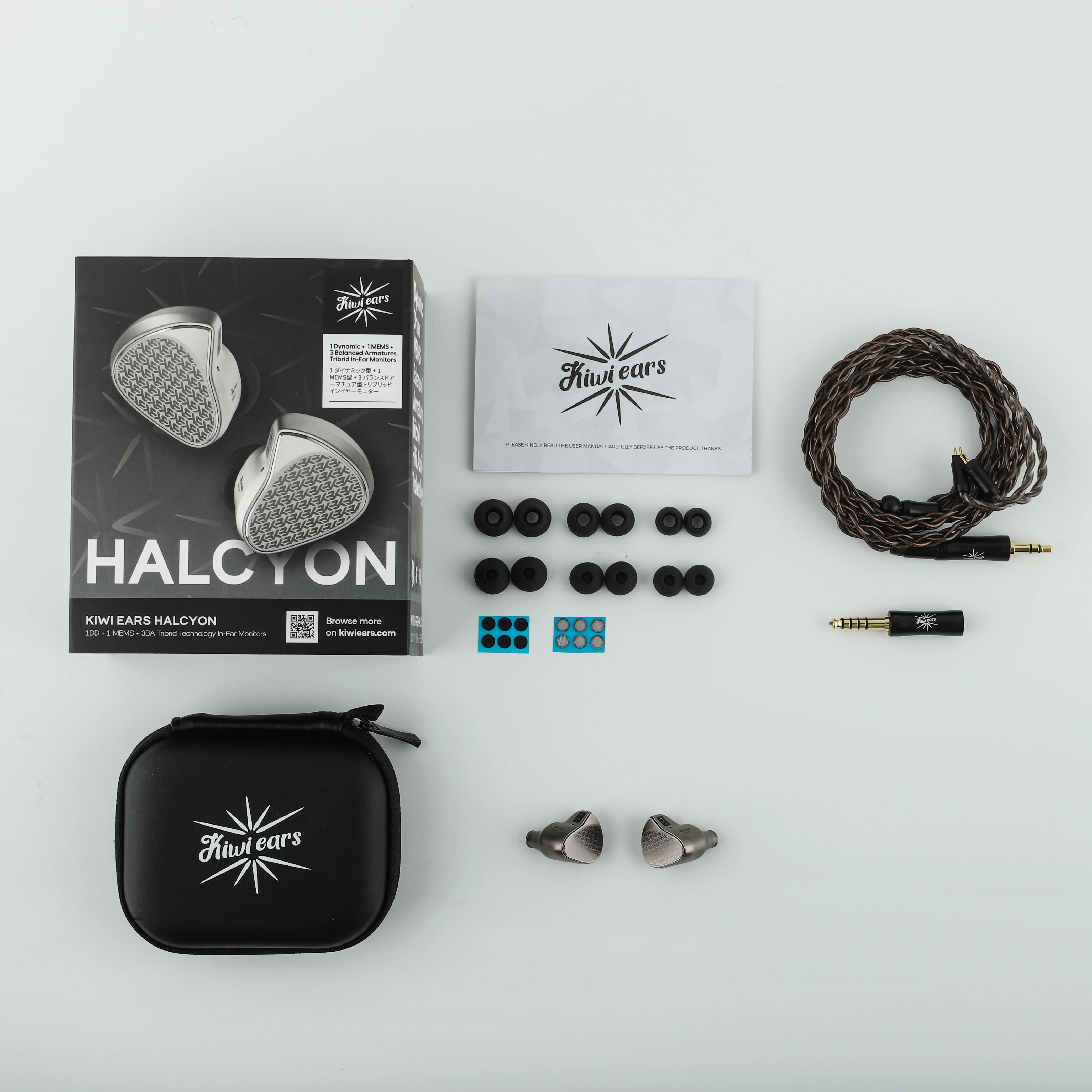 Lisnoul Kiwi Ears Halcyon Weltweit erste MEMS + 1DD + 3BA Tribrid IEM-Ohrhörer mit MEMS-Technologie, die das Tribrid-Setup erfüllen – Detail 19