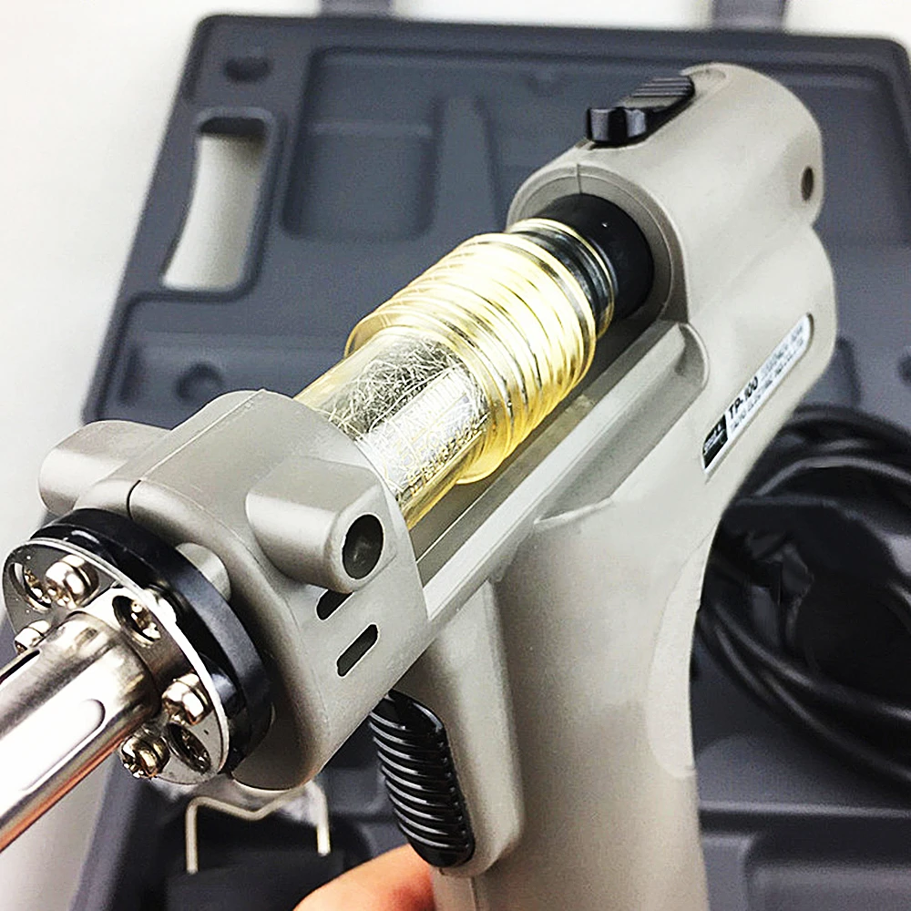 TP-100 Electric Vacuum Desoldering Pump Solder Sucker Gun 110/220V 50/60Hz Automatic Suction Desoldering Gun Electric Absorb Gun